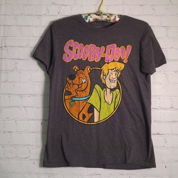 Scooby-Doo Shaggy Hanna-Barbera Graphix Print Classic Cartoon Gray Tee Tshirt M - Picture 4 of 15